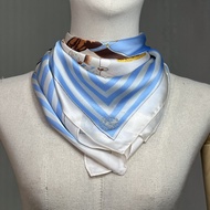LOF FI CIEL Scarf Silk 100% ผ้าพันคอ พิมพ์ลายสีสันสดใสใช้ได้หลายโอกาส (FL5MSB)