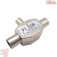 LILAC TV Aerial Coaxial Connector, Male To Two Female Jack T/F Type Antenna Distributor, Plug 2 Way TV/T Adapters Coaxial Coupling