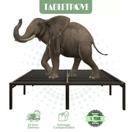 𝐓𝐚𝐛𝐥𝐞 𝐓𝐫𝐨𝐯𝐞 Metal Bed Frame Without Headboard - Queen/King/Single Iron Bed Katil Besi 鐵架床