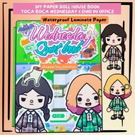 Paper Doll House Toca Boca Paperdoll Toca Boca Wednesday & Enid Paper Book House Quite Book / Buku T
