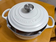Le Creuset 白色鑄鐵鍋 20cm