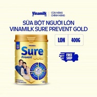 Hộp Sữa bột cho người lớn tuổi Vinamilk Sure Prevent Gold Hộp thiếc 400g - Sữa bổ sung dinh dưỡng và