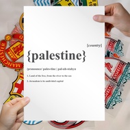 Dtf Digital Palestine Print Screen Printing, Palestine Dictionary, Ironing Yourself
