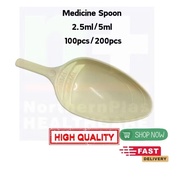 Feeding / Spoon Plastic / Measuring / Medicine Spoon/Ubat Sudu 2.5ml/5ml