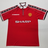 Jersey retro MU home 1999 trebel winner comorativ Berkualitas