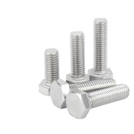 ((-White Galvanized External Hexagon Screw Extended Hexagon Screw M12/M14/M16