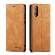 Huawei P20 / P20 Pro / P20 Lite Nova 3e Case Magnetic Retro PU Leather Flip Wallet Cover