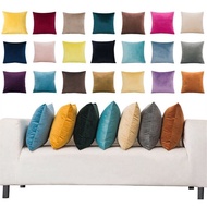 16x16" 18x18" 20x20" 24x24" Square Large Velvet Solid Cushion Cover Throw Pillow Case Home Sofa Deco