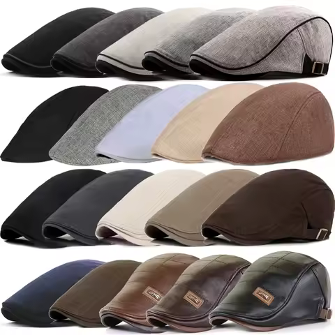 21 Types Men Berets 2021 Spring Autumn Winter Windproof Street Beret Hat Retro England Hat Men Hats