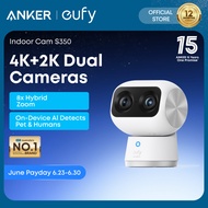 [SIRIM] ANKER eufy Indoor Security Cam S350 - 4K UHD Dual Cameras, 8× Zoom, 360° AI Tracking, Human 
