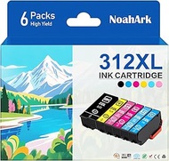 NoahArk 6 Packs 312XL Remanufactured Ink Cartridges Replacement for Epson 312 XL 312 T312 for Expres
