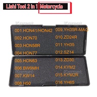 LISHI 2 IN I Motorcycle HON41/HON42 HON70 HON58R HON77 HON63 BW9MH KW14 H50 ZD24R YH35 SZ14 ZD30 KYM