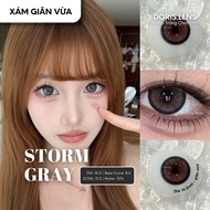 DORIS.LENS Contact Lenses - STORM GRAY Medium Stretch 14.2mm GRAY Eye Lens 0 to 6 Degrees of Deviati
