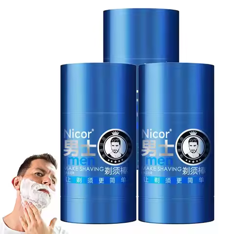 1/2/3PCS Mint Scent Men's Shaving Cream Stick Foam Rich Gentle 2-in-1 Shaving & Cleansing Cream Hydr