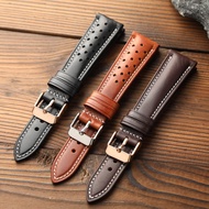 Handmade Dublin Dublin Genuine Leather Strap 18 19 20 22MM Soft First Layer Cowhide Suitable for Hua