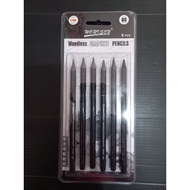 Drawing pencils woodles calligraphy set 6 VTec Pencil Charcoal HB, 2B, 4B, 6B, 8B, EE Sketch Pencil/