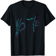 67 Meme Skeleton Hand 6 7 Halloween Six Seven Funny Teens T-Shirt