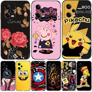 For Xiaomi Redmi Note 12 Pro Note 12 5G Pro Plus 5g Global Case Phone Cover Black Tpu cute girl lovely funny retro