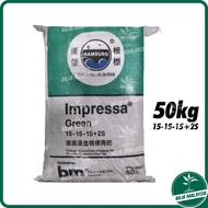 BM (HAMBURG) Impressa Green NPK 15-15-15+2S 50KG Green Fertilizer Baja Hijau Untuk Buah Sayur Pokok 