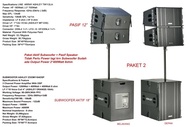 Paket 4 unit array ASHLEY pasif 12 inch plus 2 subwoofer aktif 18 inch new