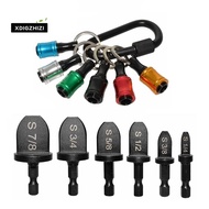 6Pcs Bits Set HVAC Tools Swaging Tool HVAC Copper Pipe Expander Tool with 6Pcs Bit Holder Key Chain 