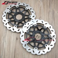 276mm Black Motorcycle Front Brake Discs Rotors For Honda CBR 250 CBR250 MC22 1990-1994 NSR250 NSR 2