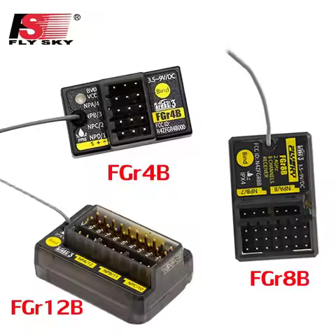 Flysky FGr4B FGr8B FGr12B 2.4GHz 4/8/12CH Receiver PWM/PPM/i-bus Output for PL18 NB4 NB4 Lite AFHDS 