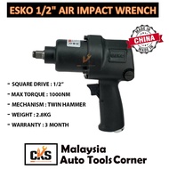 ESKO 1/2" Air Impact Wrench 1000nm Twins Hammer EA-1302
