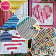 Cheesenm 5 In 1 Quilt Cutting Ruler Acrylic Transparent Squared Templates Sewing Ruler For Cutting Q