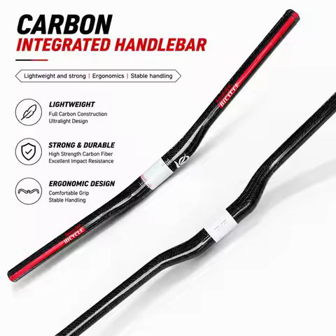 New Launch 3K Full Carbon Fiber Mountain Bike Handlebar MTB Component 31.8mm Clamp Diameter 600-780m