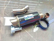 ท่อไอเสียมอไซ ท่อนินจา400 ชุดท่อสลิปออน KAWASAKI Z400(แซด400) Ninja 400(นินจา400)+ปลายท่อลีโอคาร์บอน