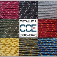 550lb 4mm Metallic X Paracord Gold Silver Reflective 7 strands Foil Parachute Cord Survival Bracelet