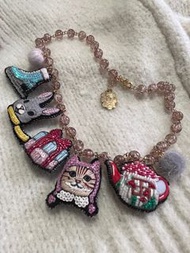 Mushroom Tamao 貓貓 兔仔 禮物 刺繡 頸鏈