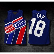 PUREFOODS JAMES YAP #18 BIG LOGO JERSEY | PBA JERSEY | Full Sublimation FREE CUSTOM