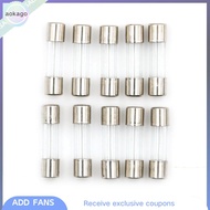 Aokago 10pcs Tube FUSE 5mm x 20mm 1.6A T1.6A 250V SLOW blow 1.6amps