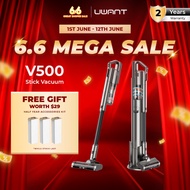 【BEST SELLING】Uwant V500 Stick Cordless Handheld Vacuum Cleaner | Dust Tank Scraper | 25kPa Suction 