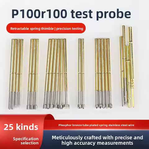 10pcs test probe P100 Retractable spring thimble P100-A2 A3 B1 D2 D3 E2 E3 F1 G1 G2 H2 H3 H4 H5 H6 J