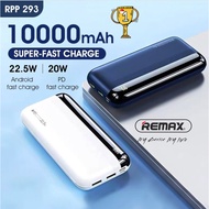 AWEI P10K REMAX 1W Powerbank RPP-293 10000mAh Fast Charging Slim Power Bank LED Display 22.5W PD+QC Multi-Compatible