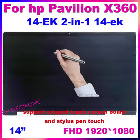 14" For HP Pavilion x360 14-EK 2-IN-1 LCD Touch Screen Assembly FHD 30pins Display L76245-J91 With F