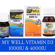 [AB] MY WELL VITAMIN D3 1000IU 4000IU Vitamin Immune System Health Supplement Maintains Stamina Not 