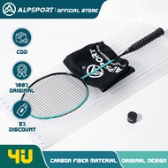 Alp V5 2.0 Vợt cầu lông đích thực sợi carbon hoàn toàn một ngụm cấp chuyên nghiệp siêu nhẹ siêu nhẹ