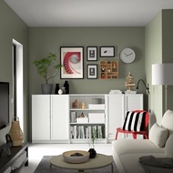 IKEA BILLY OXBERG Bookcase Living Room Storage Cabinet Alamri Buku Display Cabinet