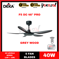 DEKA  F5DC PRO 46" CEILING FAN I DC MOTOR I 10 SPEED FORWARD + 10 REVERSE