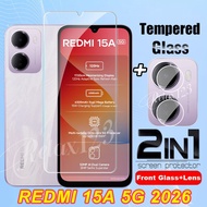 For REDMI 15A 5G Full Screen Protector Tempered Glass For Redmi 15A 15C Redmi 15 A C REDMI 15a Redmi