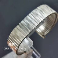 High-Quality Elastic Strap Stainless Steel Silver Bracelet Strap Strap Retractable Flat Direct Inter