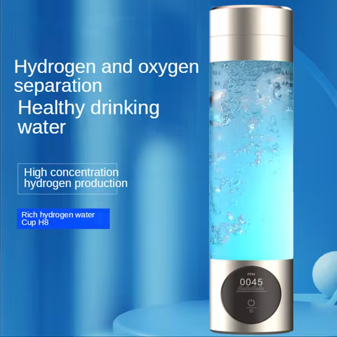 SPE&PEM High Concentration Hydrogen Water Generator Hydrogen Water Generator Bottle With LED Screen