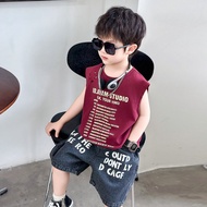 Boy Vest Suit 2025 Children's Handsome Boy Children's Street-Fried Trendy Baby Handsome Suit Boy's V