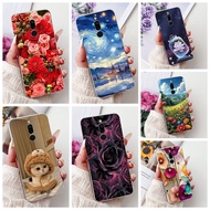 For Redmi 8 Case Cover Clear Aesthetic Cute Cat Fashion Flowers Funny Painted Soft Phone Case M1908C
