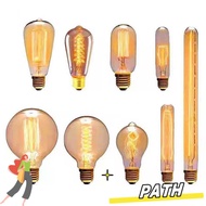 PATH Vintage Retro Bulb E27 holder 40W Screw connector Ball light Decoration Edison Lamp