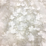 Embroidered 3D Floral Decoration - Fresh Fabric Beads for Wedding Dresses FA6E